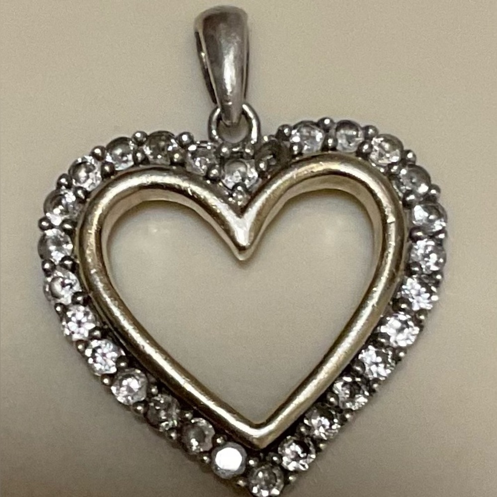 Peoples Silver and Gold Heart Pendant